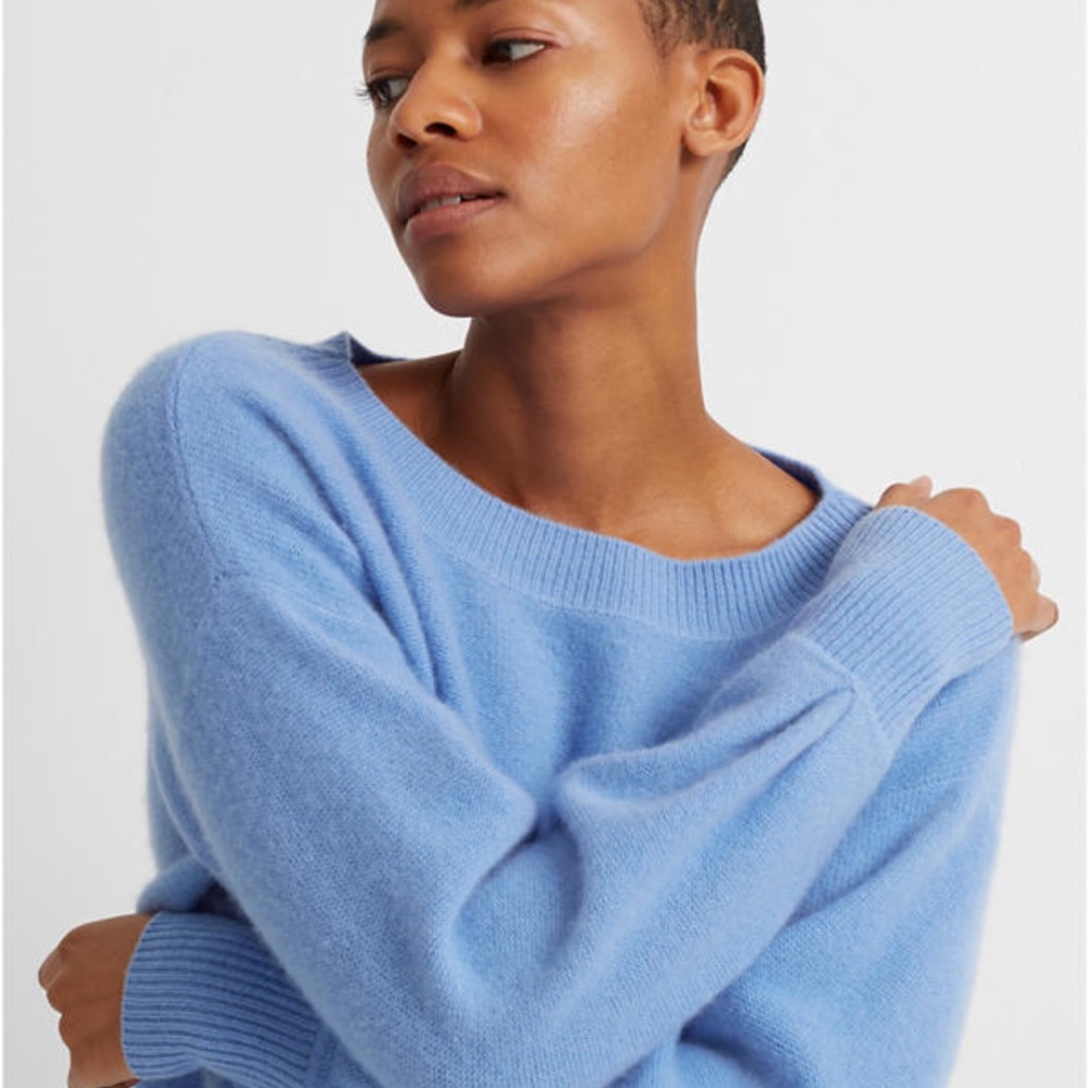 Club Monaco 100% Cashmere Boatneck Sweater